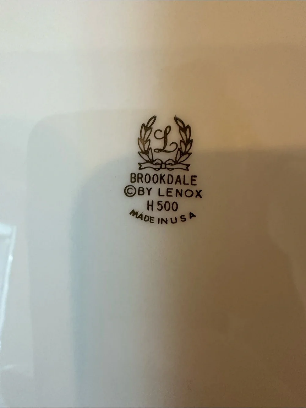 Lenox dinner plate